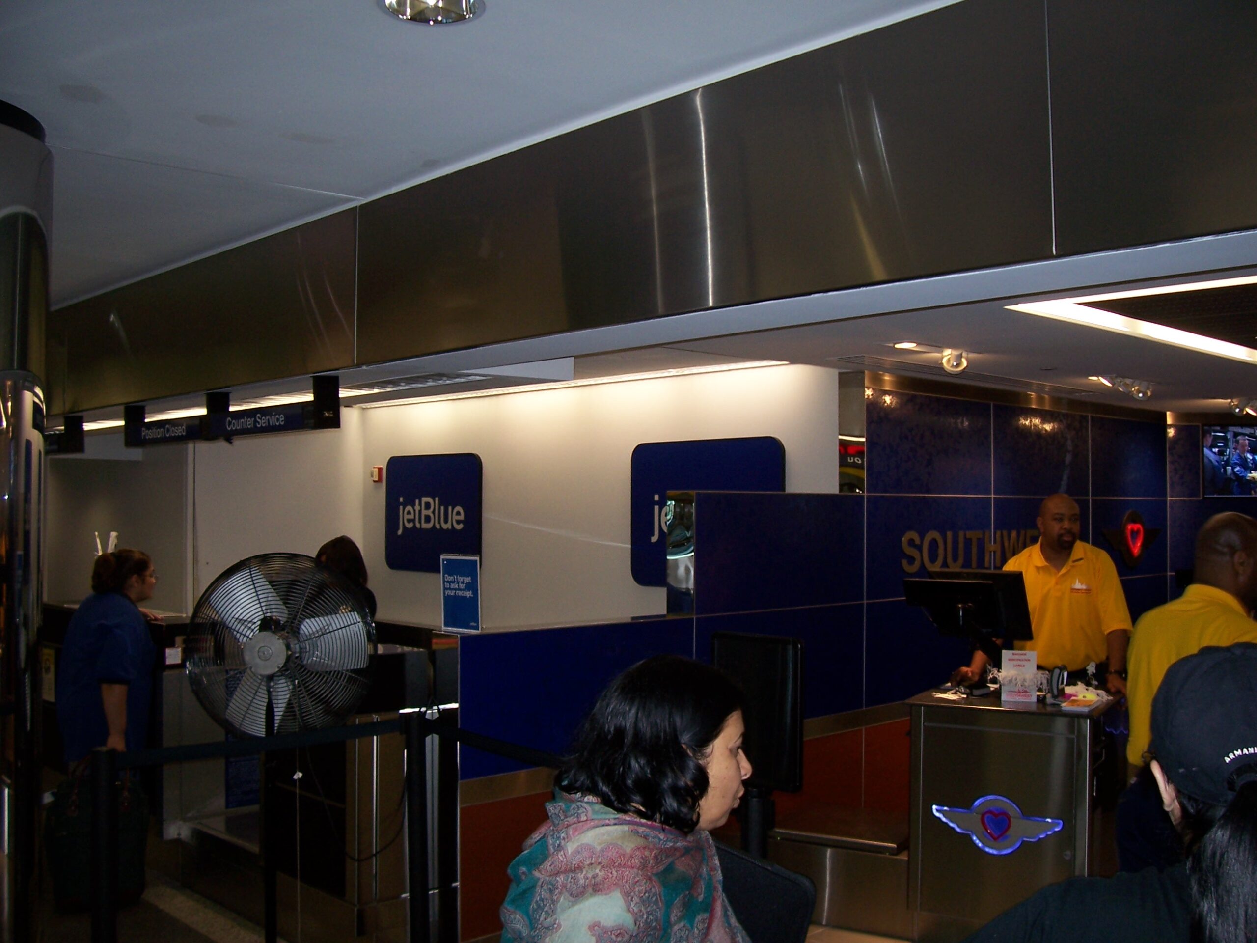 JetBlue and Southwest Counters at LGA