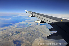 Flying Over Great Salt Lake, Utah from Boston ...