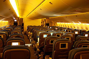 On flight All Nippon Airways (ANA) 777-300ER