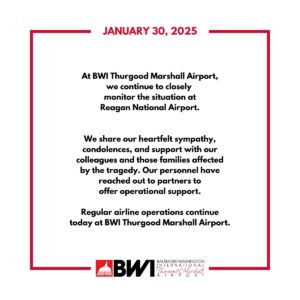 Baltimore BWI Condolences For AA5342