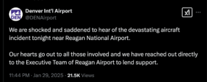 Denver International Airport Condolences For AA5342