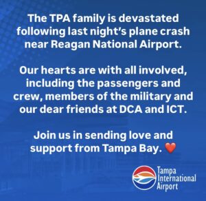 Tampa International Airport Condolences For AA5342